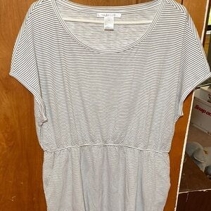 K Jordan Black and White Striped   XL Dress